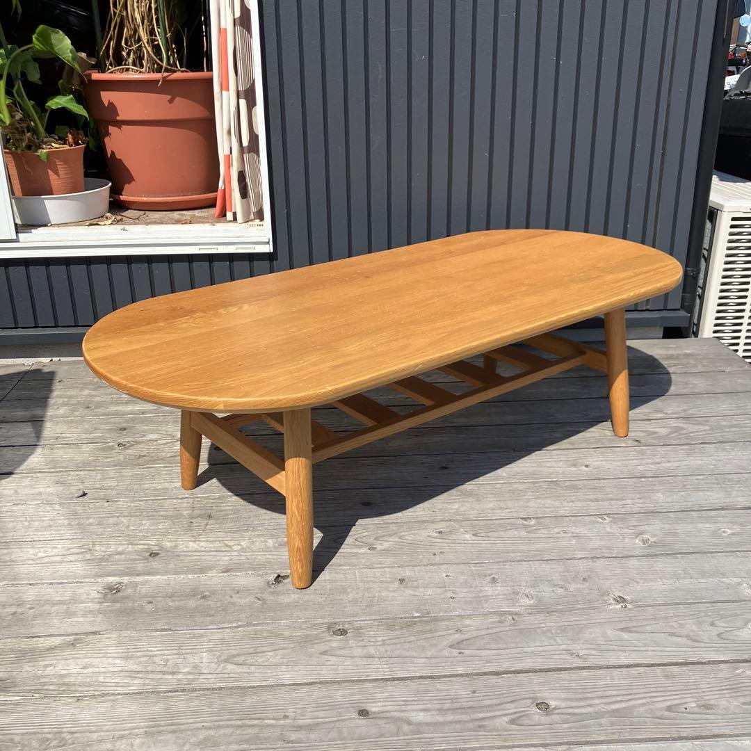 北欧レトロ 木製 オーバル コーヒーテーブル サイドテーブル センターテーブル マーズ サイドテーブル センターテーブル｜家具・インテリア通販の関