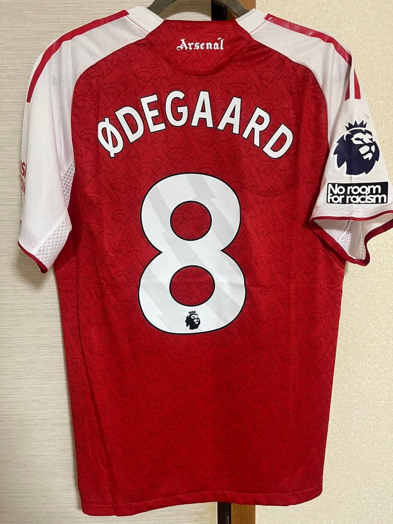【新品】アーセナル　ウーデゴール　25/26　PL仕様　ユニフォーム　選手仕様 25-26 アーセナル No.8 ウーデゴール】レプリカユニフォーム | 激安