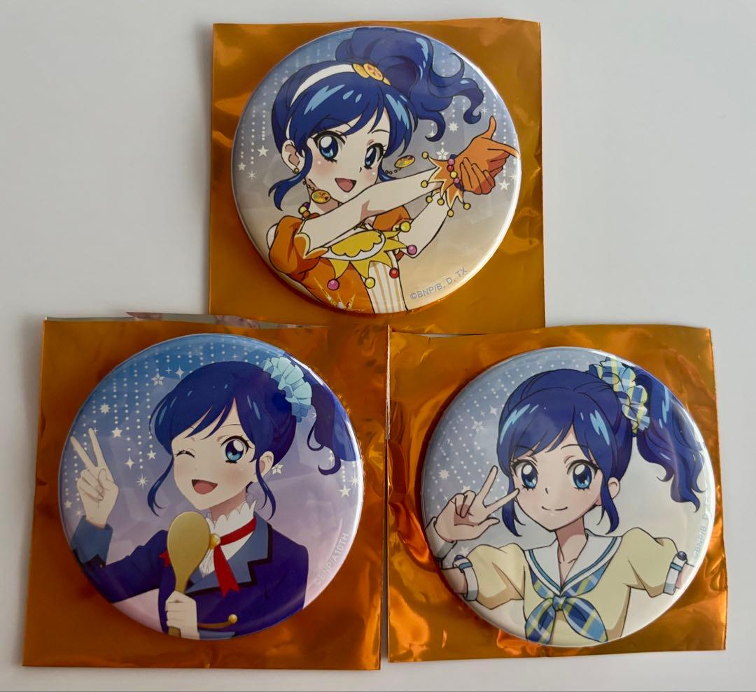 アイカツ 映画 霧矢あおい ソレイユたっぷり缶バッジ ソレイユ 缶