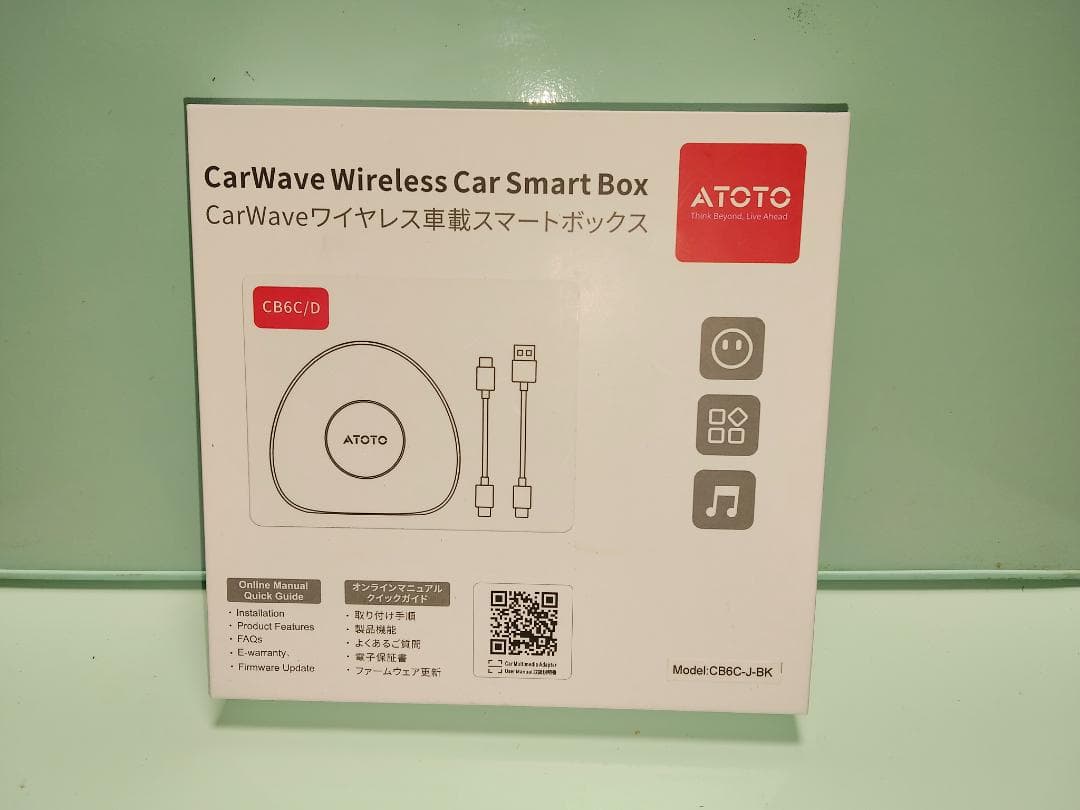 ATOTO CB6C スマートAIボックス ATOTO CarWave CB6 Wireless Android Auto Adapter with 4G LTE & OBDII