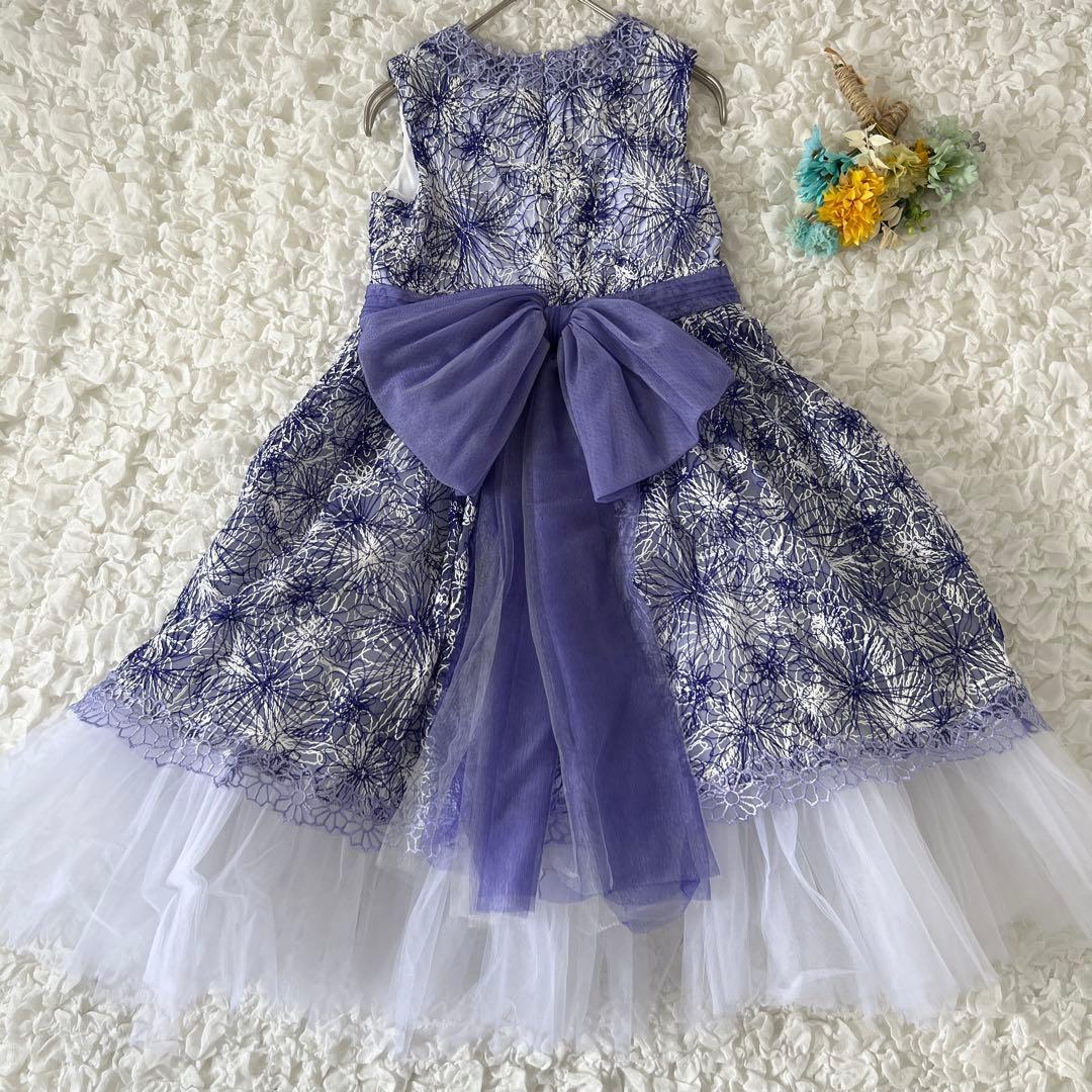 希少☆キッズ タダシショージ 刺繍レースドレス チュール リボン