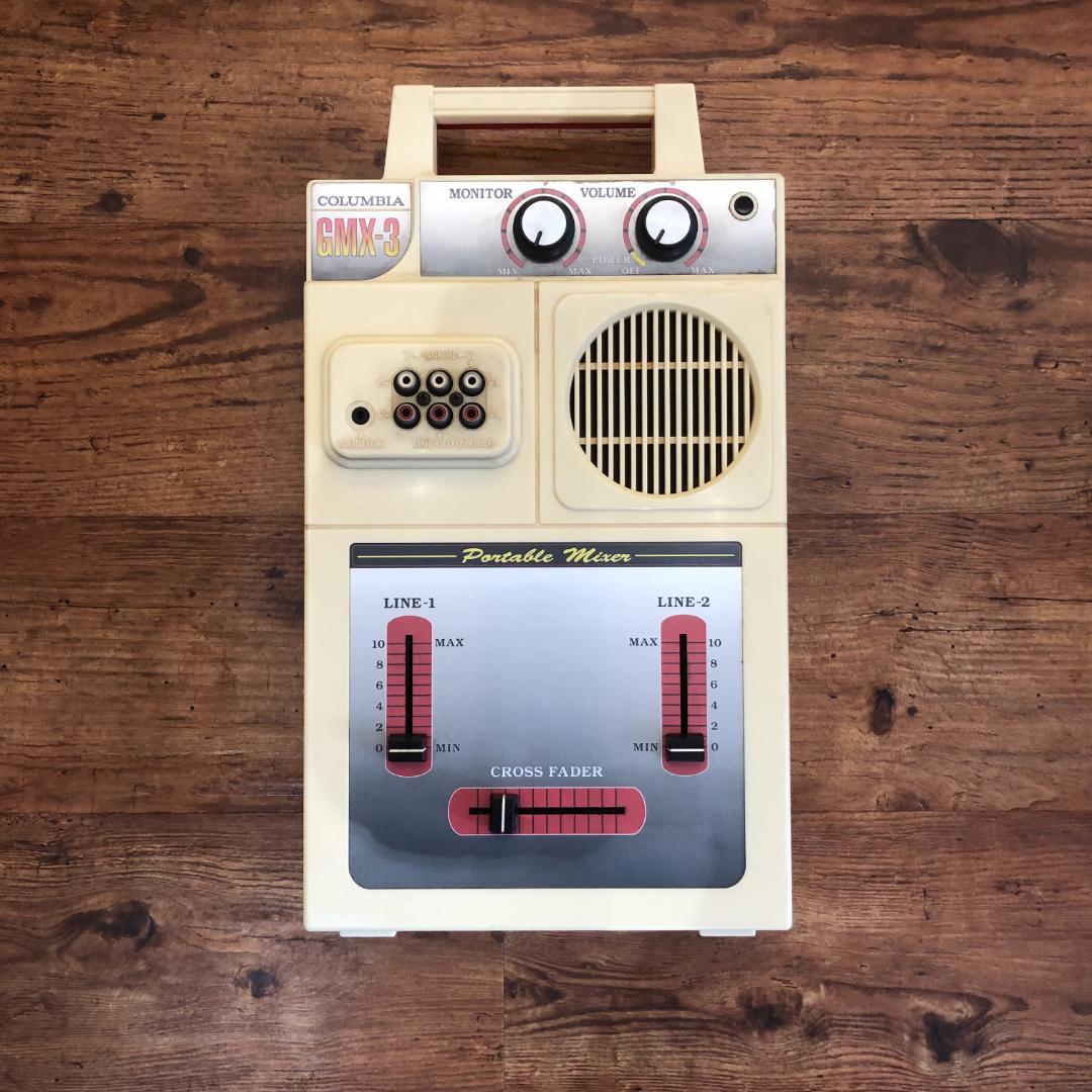 COLUMBIA GMX-3 ポータブル DJ ミキサー 希少 電池で使える、ポータブルDJミキサー/ポータブルDJセット/ポータブルDJ