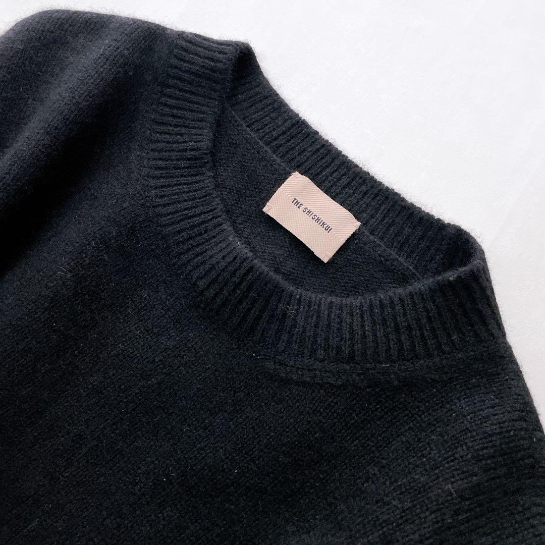 美品✨THE SHISHIKUI シシクイ ウールカシミヤ クルーネックニット
