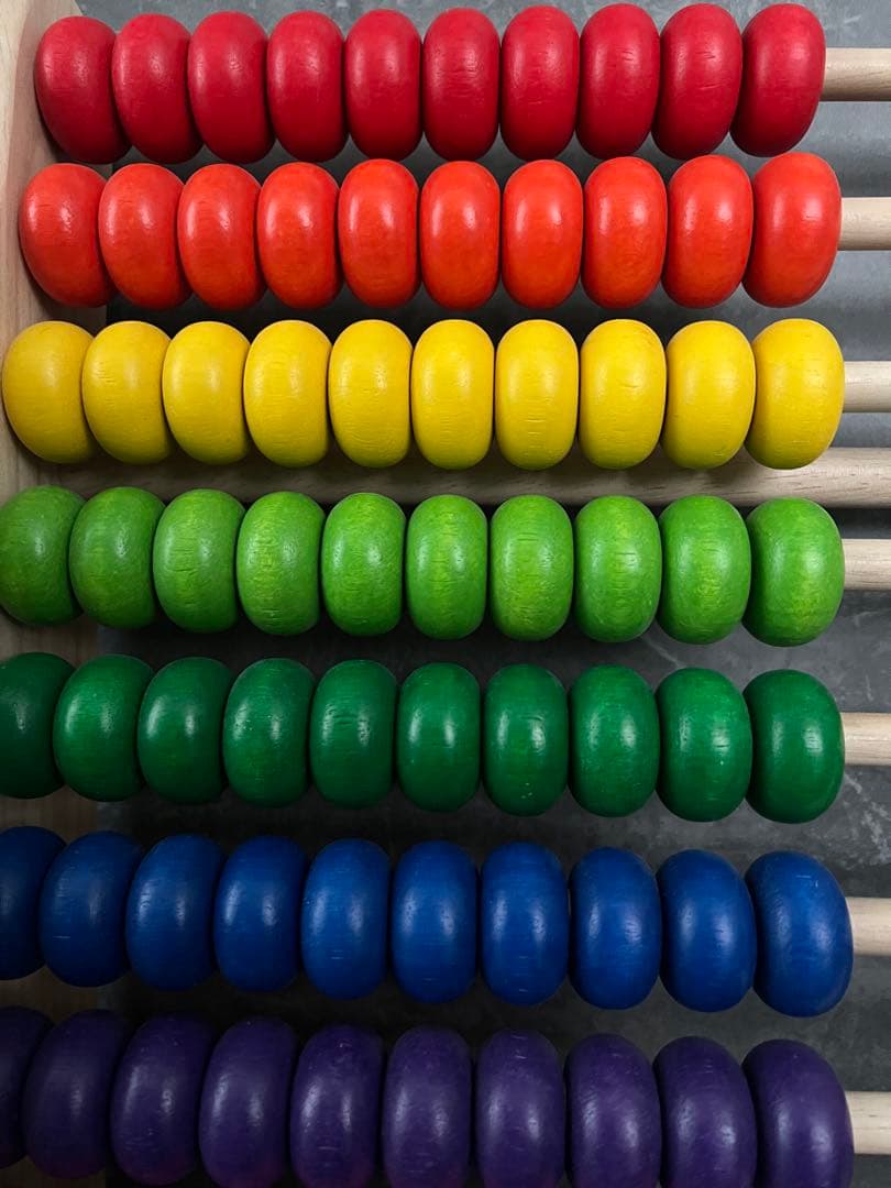 VOILA ボイラ レインボーアバカス 100玉そろばん モンテッソーリ 木製