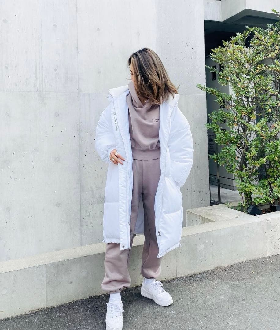 ALEXIA STAM＊ロゴスウェットセットアップ＊パーカー＊上下セット＊S