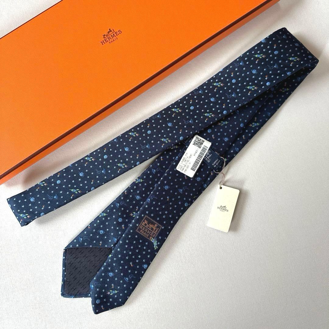 エルメス ネクタイ《ヴェール・ランフィニ》 新品 未使用
