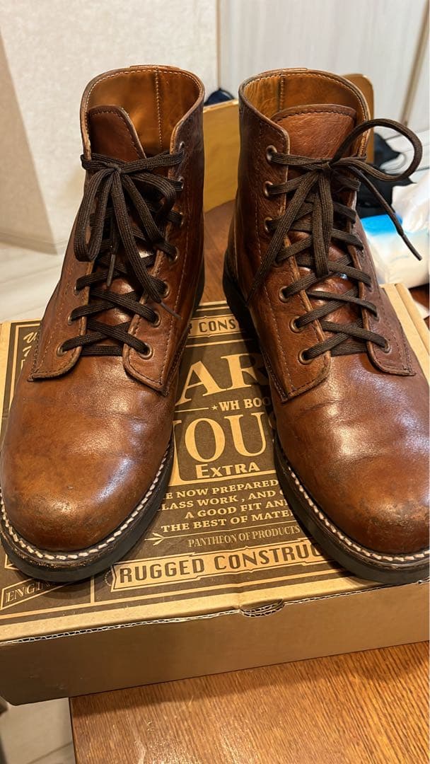 ウェアハウス　ホースレザーブーツ　ホースハイド　9 WAREHOUSE 27.0 WAREHOUSE（ウエアハウス） レザージャケット 革ジャン 1st タイプ