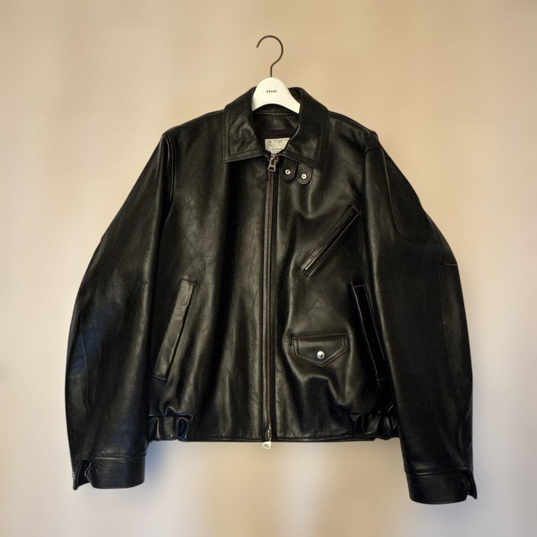 25ss Sacai サカイ レザージャケット SIZE:3 sacai サカイ 25SS Leather Jacket レザージャケット 25-03578M