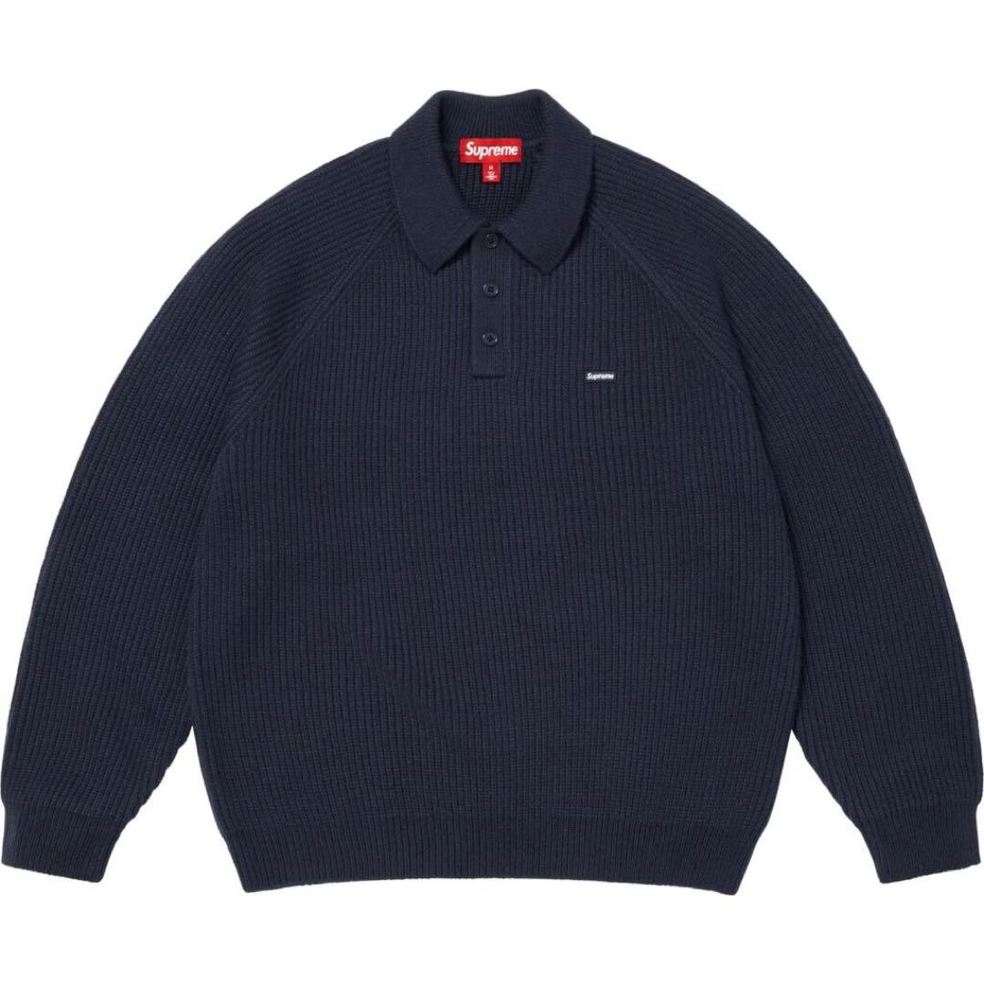 トップス supreme Small Box Polo Sweater navy Supreme Small Box Polo | Navy - New York Storage