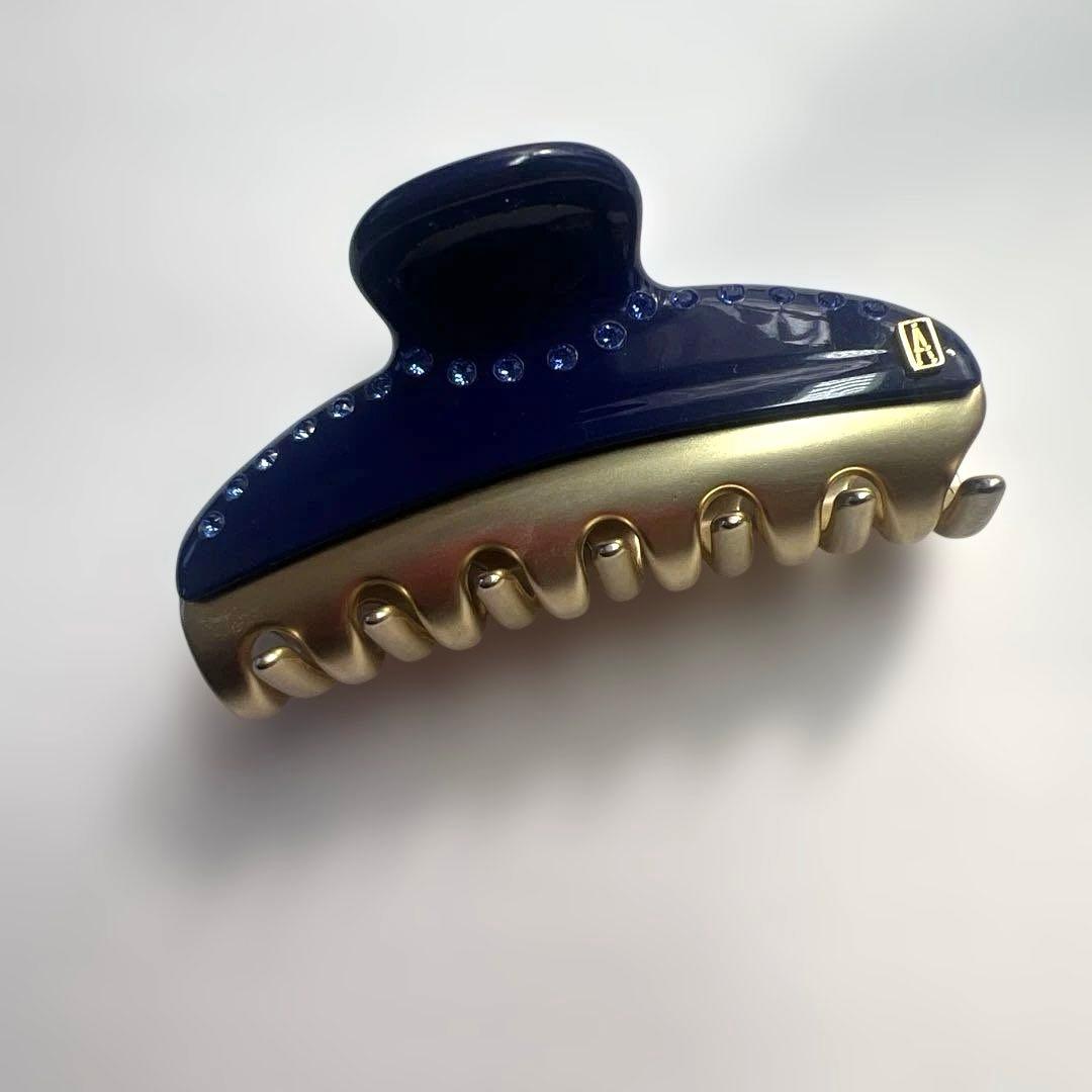 SEKAIMEN - ALEXANDRE DE PARIS ヘアクリップ ネイビー×ゴールド