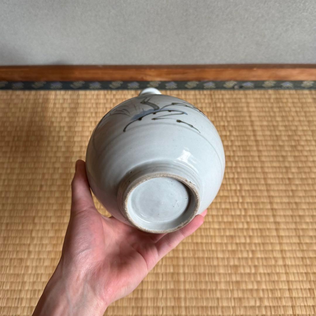 仙台藩 切込焼 染付 徳利 江戸時代 古伊万里 古砥部 古美術 骨董 民藝