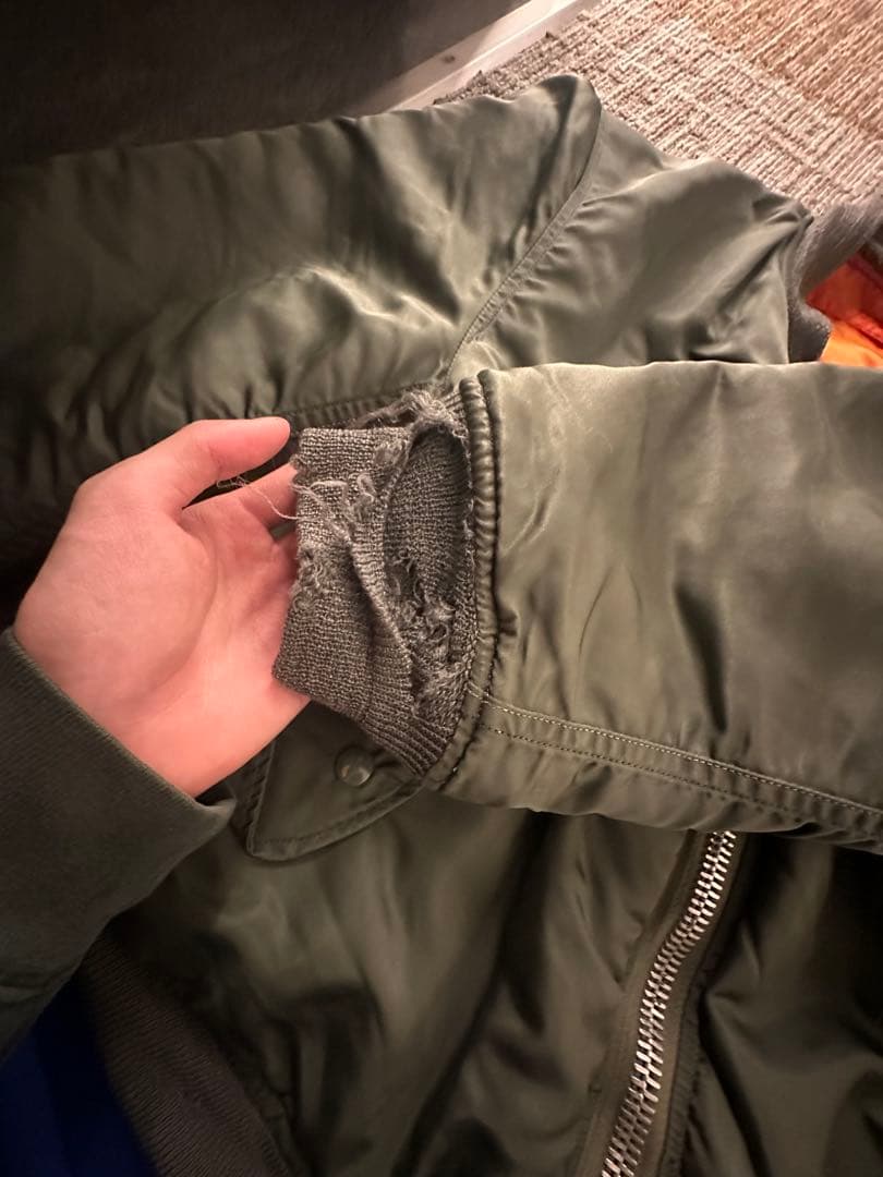 70s 米軍実物 MA-1 ALPHA SCOVILLジッパー M ヴィンテージ - メルカリ