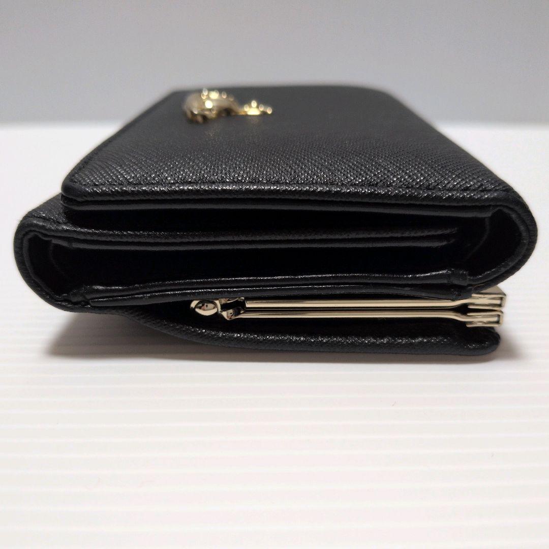 Vivienne Westwood 財布 三つ折り がま口 コンパクト 黒 - メルカリ