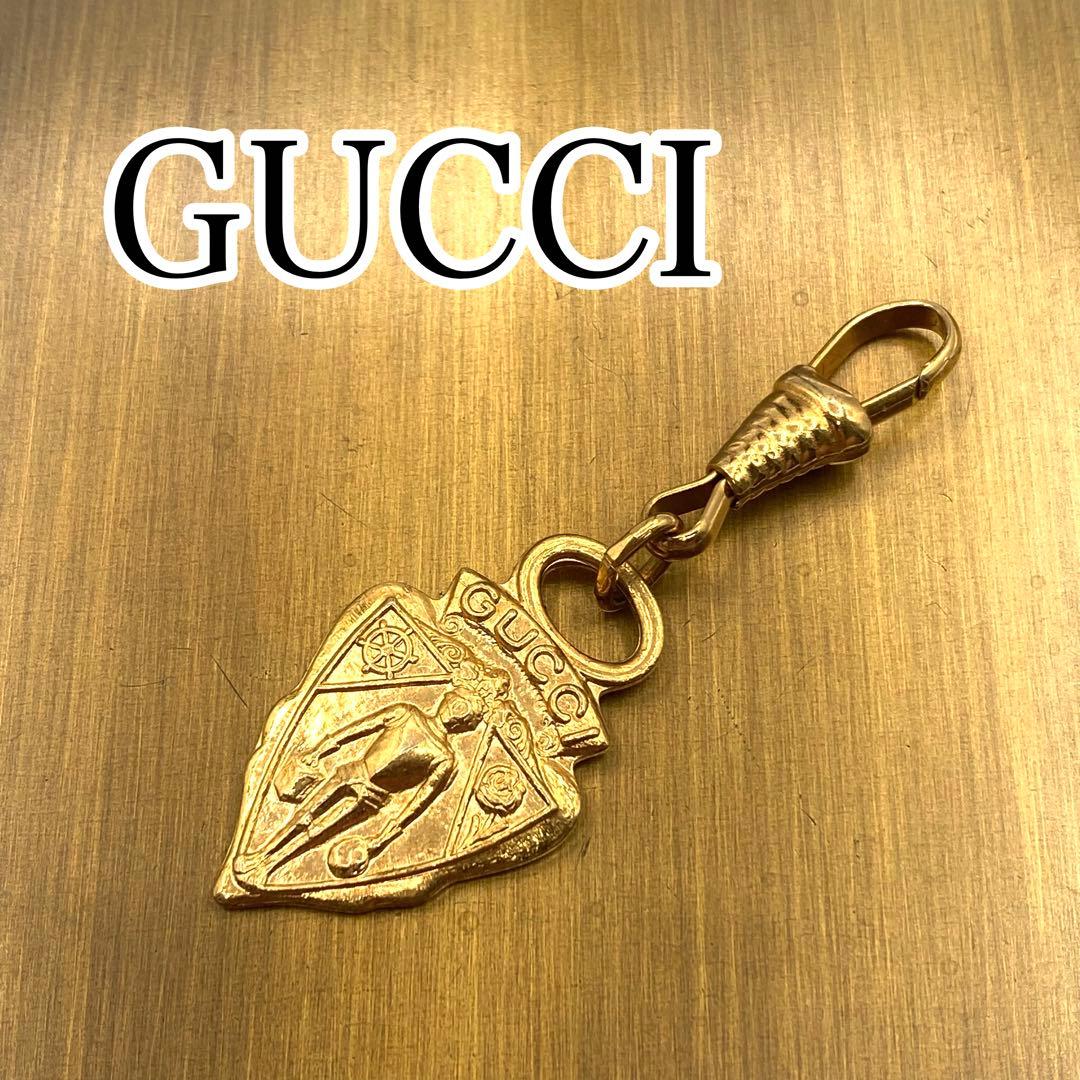 美品 GUCCI オールドグッチ クレスト チャーム ペンダントトップ