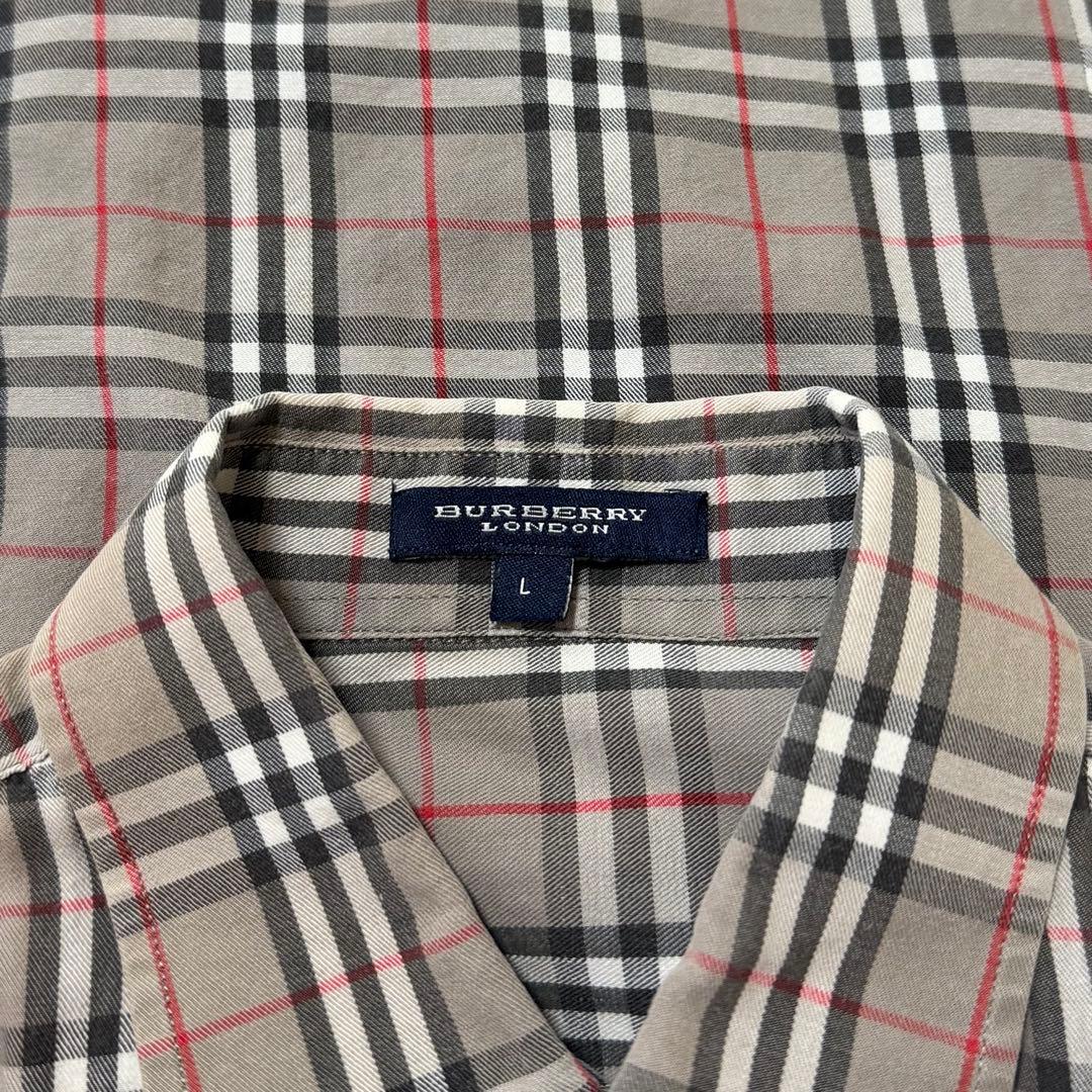 BURBERRY チェック柄 長袖シャツ L♡ - メルカリ