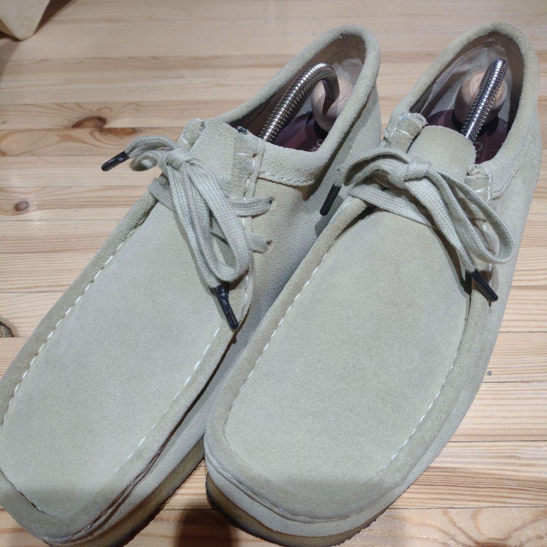 クラークスオリジナルス ワラビー スエード ベージュ 25.5センチ Clarks Originals クラークス ワラビー CLARKS WALLABEE OAK HAIRY