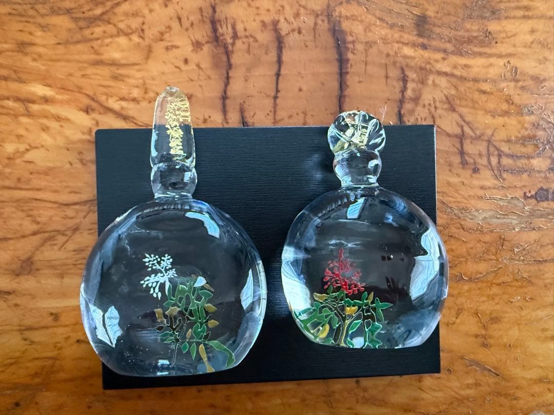 入手困難 ガラス作家 金津沙矢香さん ガラスの南天 お雛様 ひな祭り