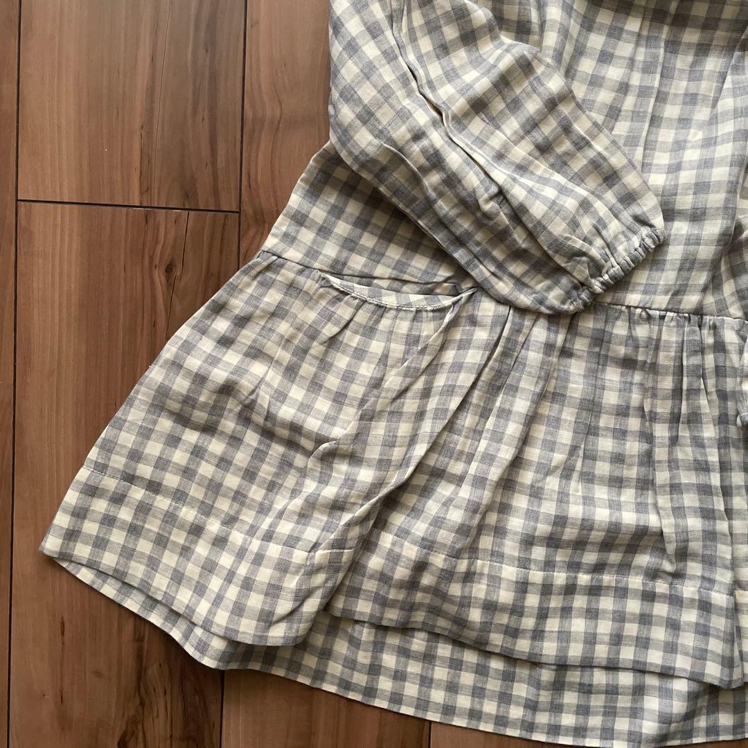 SOOR PLOOM ギンガムチェック ワンピース 8y 128cm - メルカリ