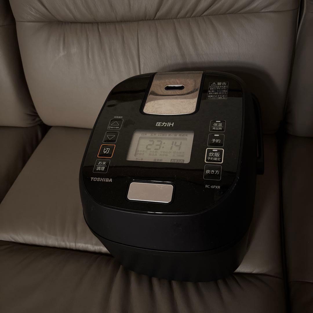 東芝 3.5合圧力IH炊飯器 RC-6PXR ブラック　2023年製 ヨドバシ.com - 東芝 TOSHIBA 圧力IH炊飯器 炎匠炊き 備長炭