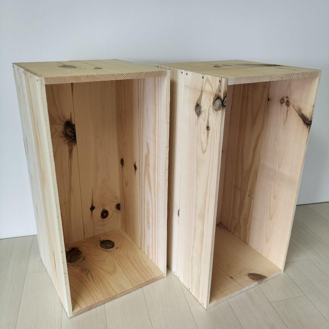 《持ち手無しりんご箱》6箱セット★収納 木箱 本棚 北欧 インテリア DIY