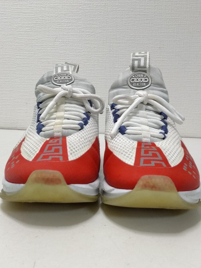 ヴェルサーチ チェーンリアクション スニーカー 白×灰色 251121-7Y