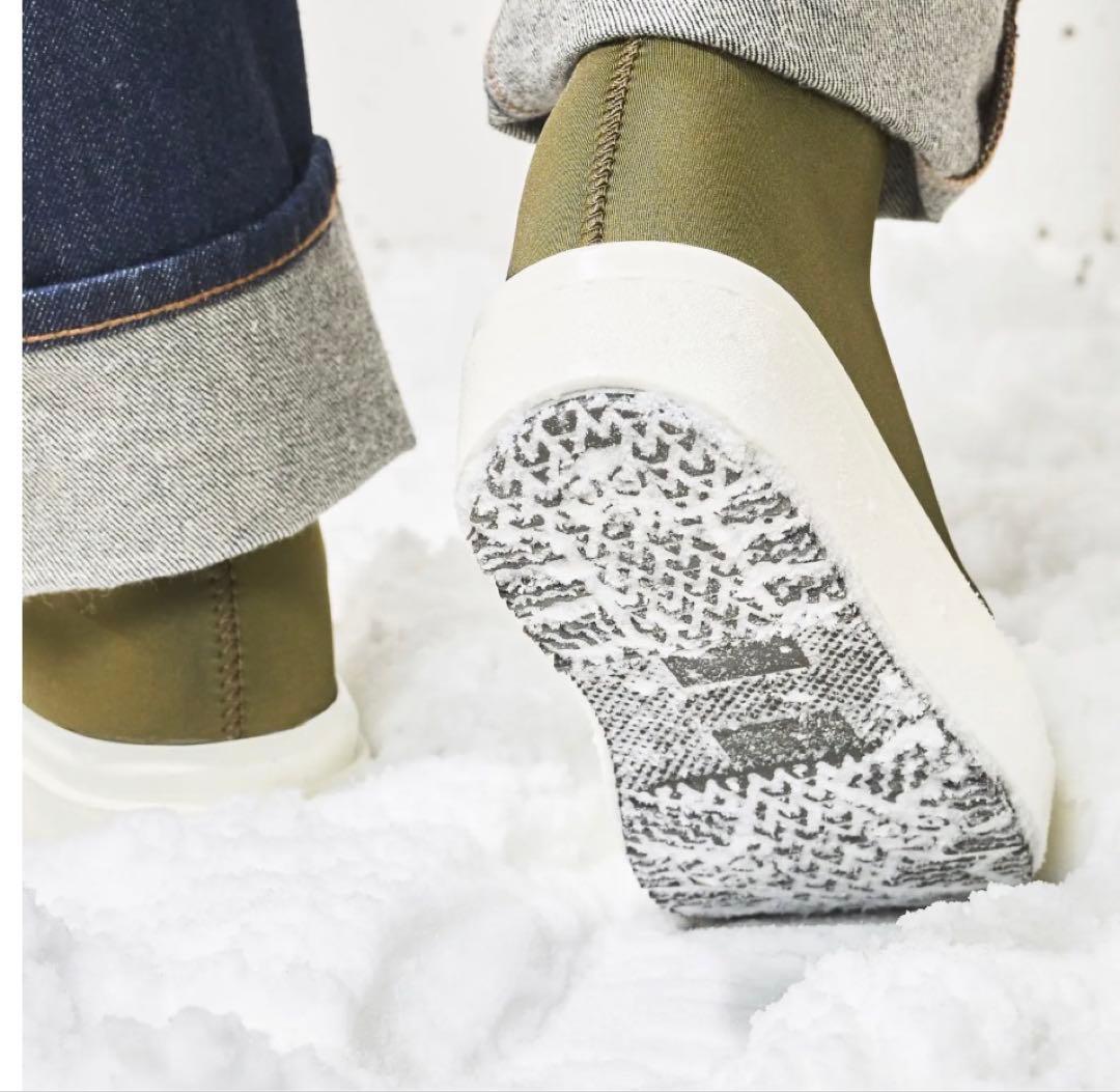 USETSU [ウセツ]スノーブーツショートブーツ 防水 グレー 24.5cm