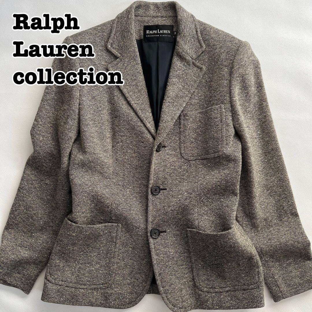 【極美品✨】ラルフローレンコレクション テーラードジャケット L相当 グレー系 ラルフローレンパープルレーベル テーラードジャケット 290881196001
