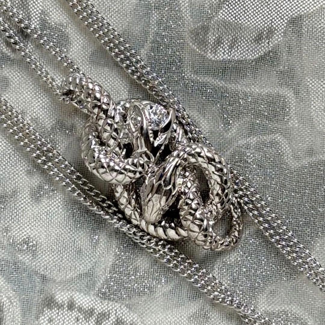 シルバー925 スネーク ネックレス 蛇 ヘビ hyde gunda 好きにも - メルカリ