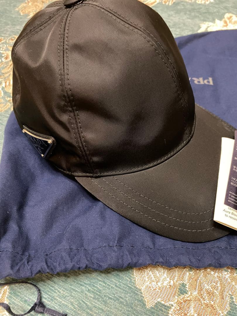 PRADA ブラック ベースボールキャップ S PRADA（プラダ） キャップ Re Nylon ベースボールキャップ ナイロン