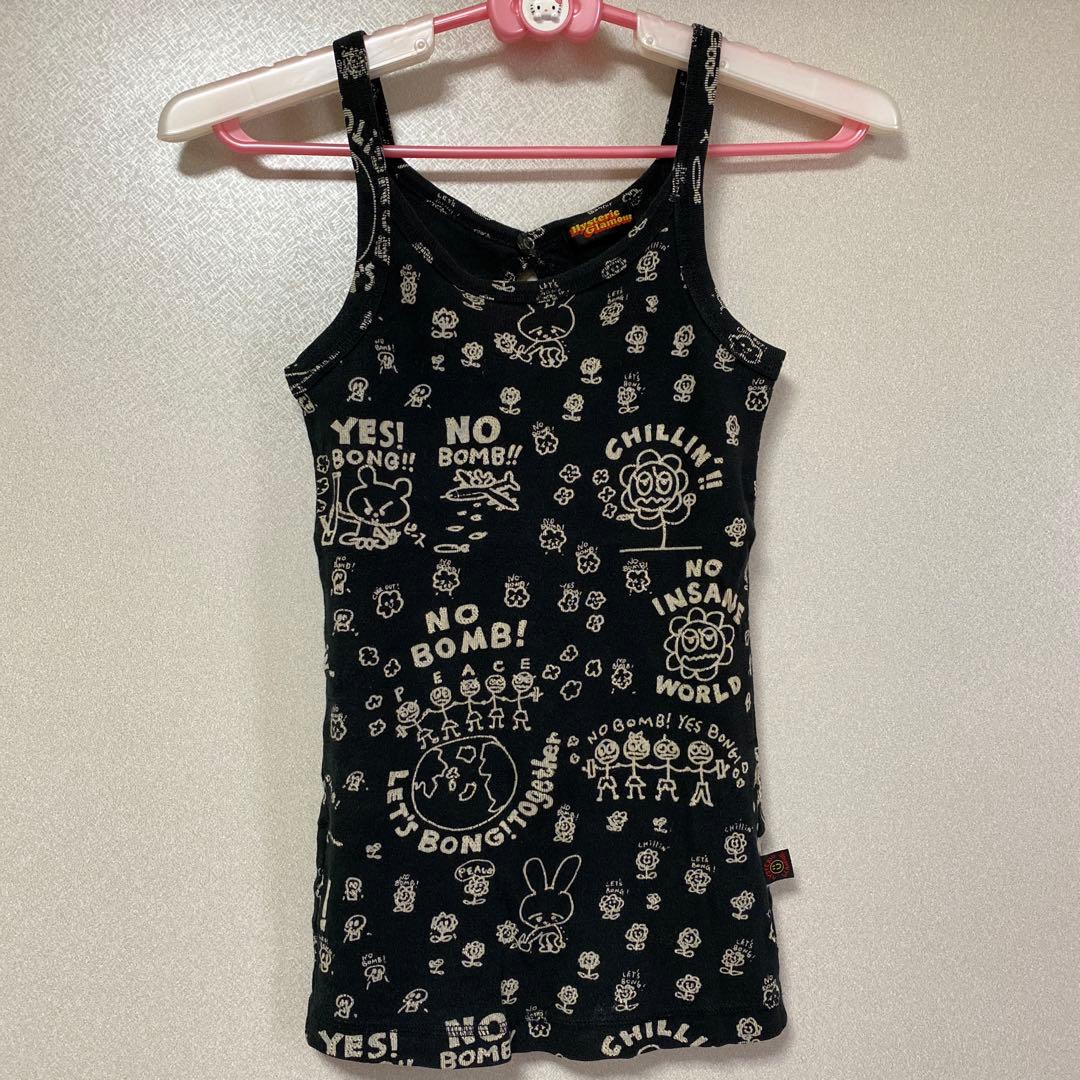 ヒステリックグラマー落書き柄タンクトップ HYSTERIC GLAMOUR（ヒステリックグラマー）の「THE NUDIST タンク