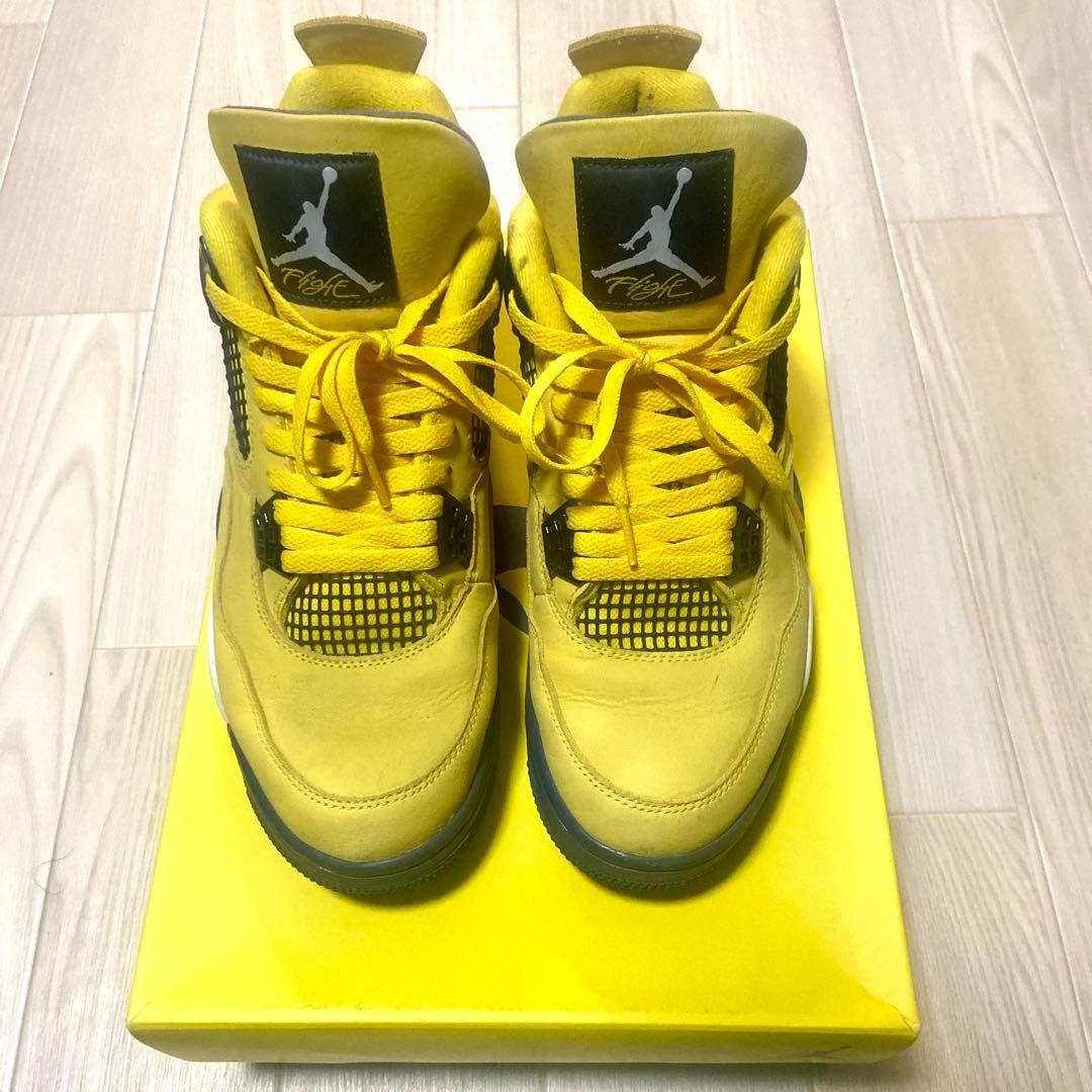釈*ん様 Nike Air Jordan 4 Tour Yellow Light NIKE（ナイキ） NIKE AIR JORDAN 4 Tour Yellow AJ4 エアジョーダン