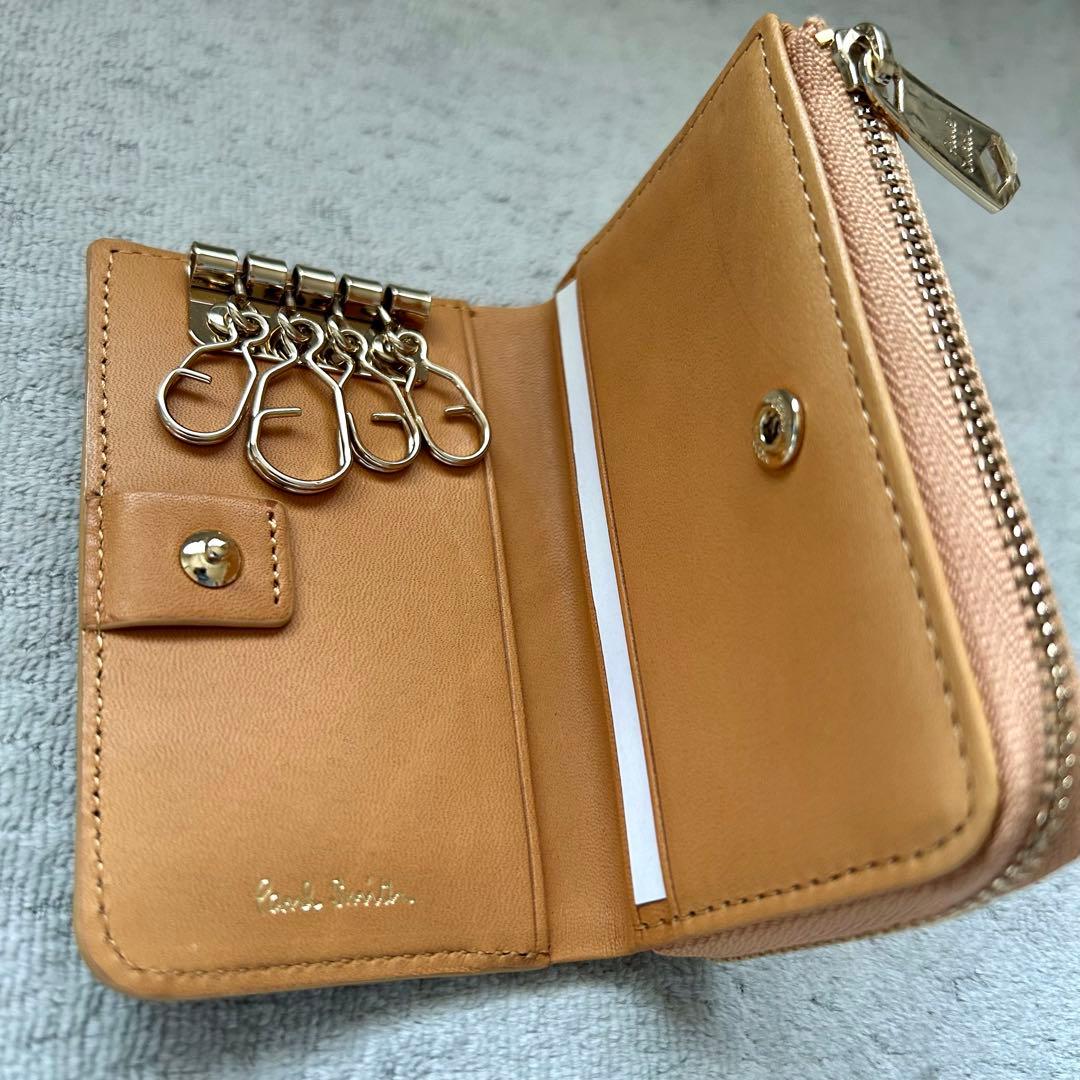 新品】ポールスミス バニーエンボス キーケース コインケース ベージュ