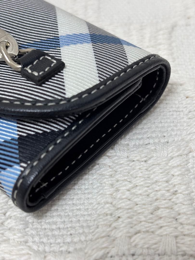 ✨極美品✨ バーバリーブルーレーベル ノバチェック ネイビー キー