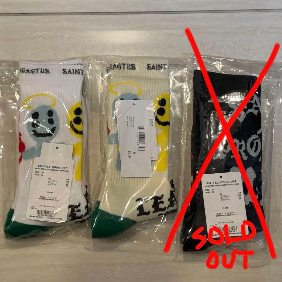 SAINT M×××××× ソックス 3つセット SAINT M×××××× - 【残りわずか】【コラボ】SM-MK8-0000-C39 / BH_SOCKS