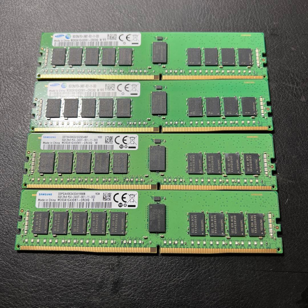 ド*ん様 Samsung 8GB DDR4 M393A1G43DB1-CRC0Q 8GB DDR4 PC4-19200 RDIMM (Samsung M393A1G43DB1-CRC Equivalent