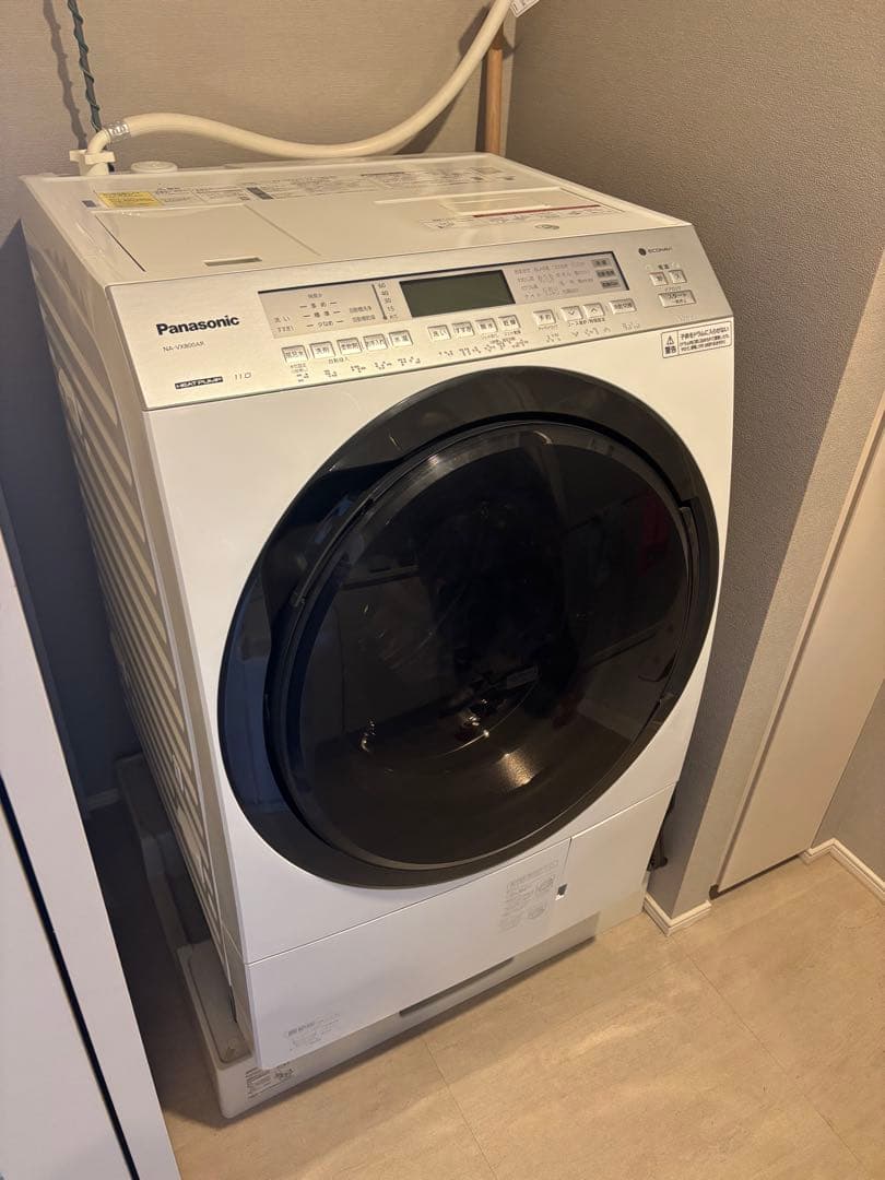 パナソニック ドラム式洗濯機 NA-VX800AR 乾燥6kg 2020年製 NA-VX800AR-W ドラム式洗濯乾燥機 VXシリーズ クリスタルホワイト