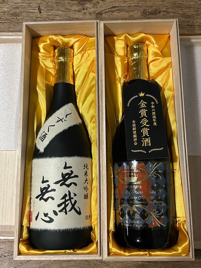しずく酒　無我無心 ・浪花正宗 大吟醸 金賞受賞酒 セット 720ml 無我無心 純米大吟醸 しずく酒