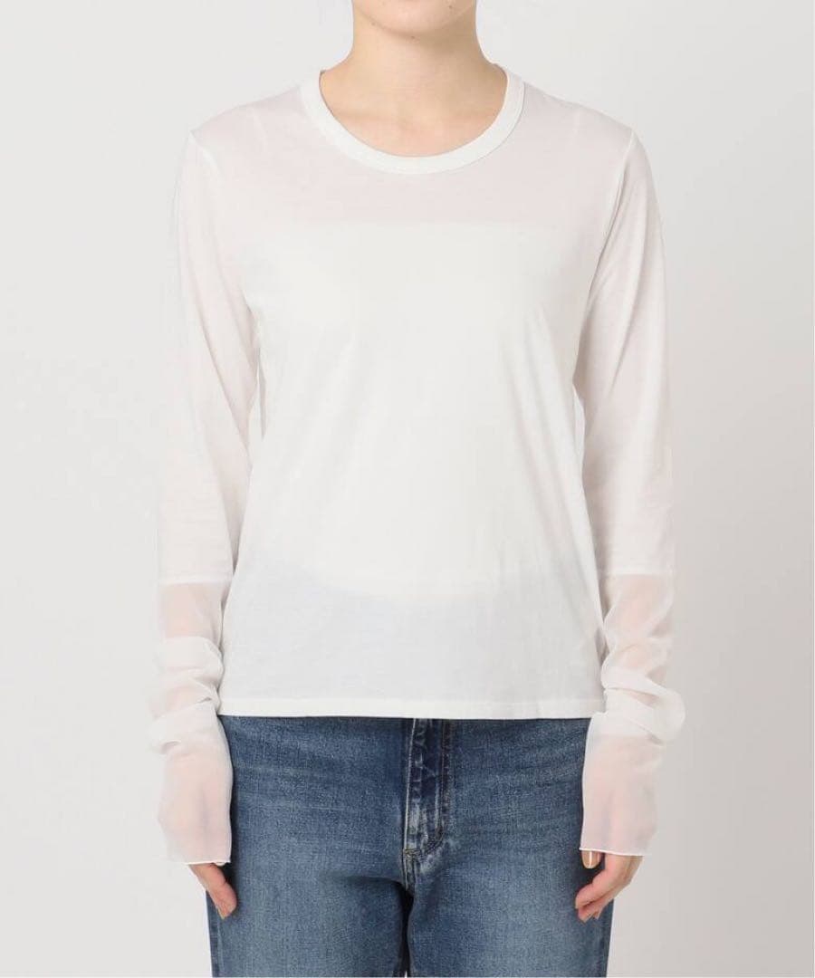 plage プラージュ R’IAM Sheer cuff プルオーバー リアム WEB限定追加》R'IAM Sheer Cuff プルオーバー（Tシャツ／カットソー