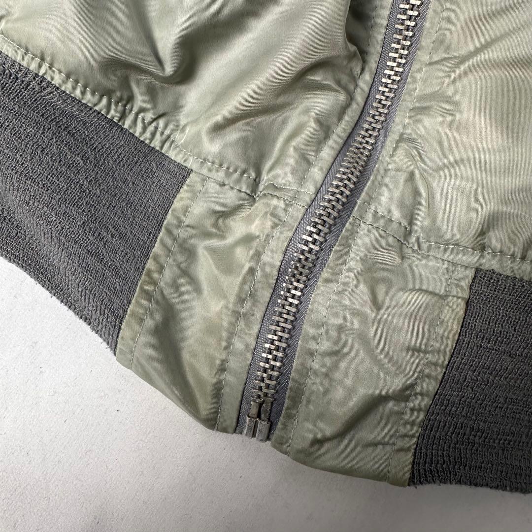 schott 90s USA製 ma-1 シルバー グレー フライトジャケット - メルカリ