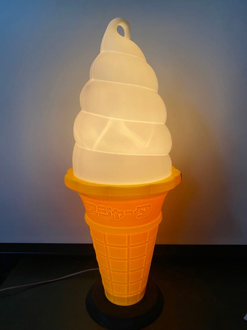 全高93㎝◇ディスプレイ 電光看板 電飾 ソフトクリームスジャータ
