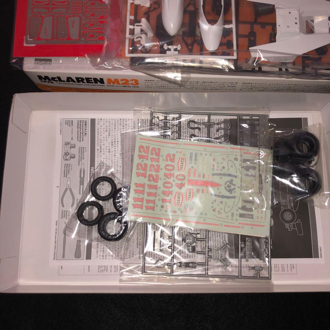 タミヤ1／20 1976マクラーレンM23オレンジ箱限定箱、エッチングパーツ