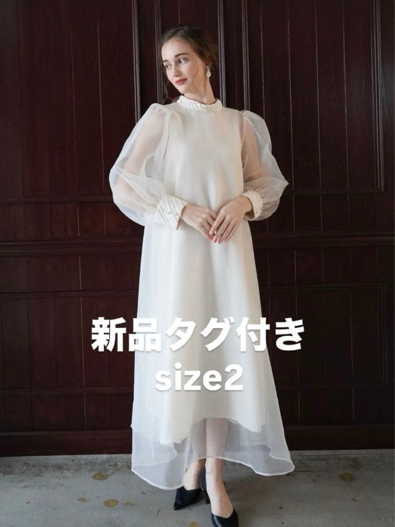 【週末値下げ中】Acka sheer over one-piece size2 Acka.（エーシーケーエー）sheer over one-piece（ベージュ/2