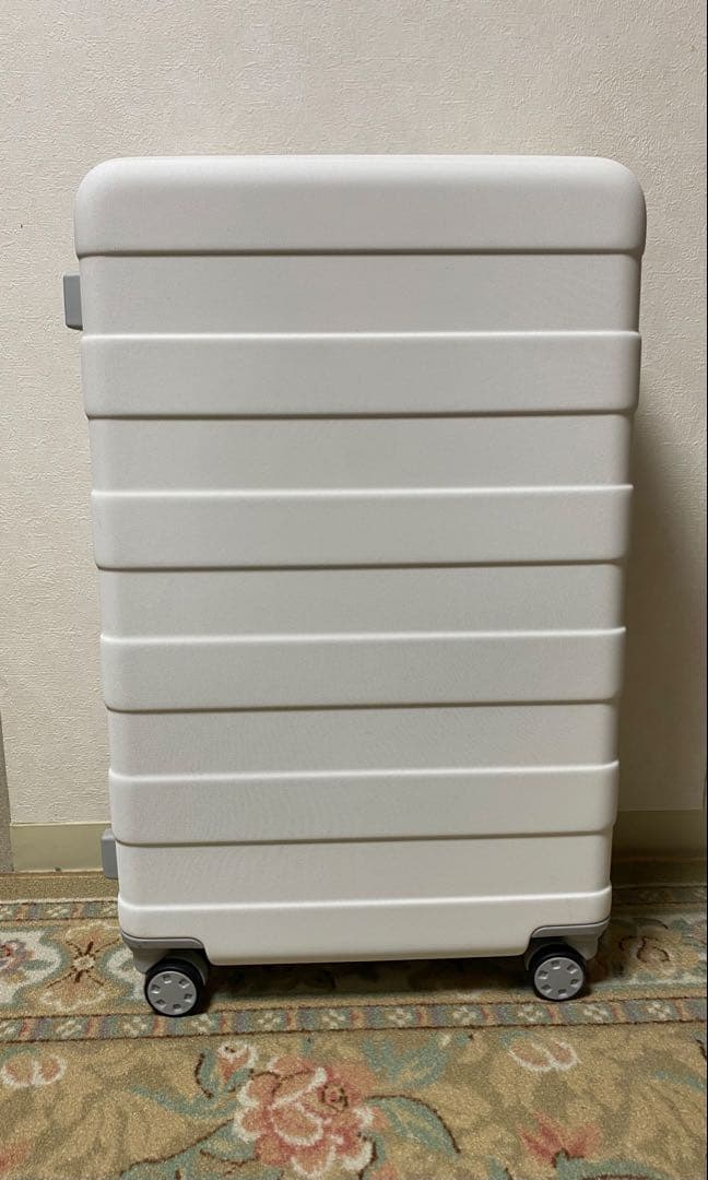 ◾️無印良品◾️バーを自由に調節できる　ハードキャリーケース　ホワイト 無印良品（MUJI） スーツケース バーを自由に調節できる ハード