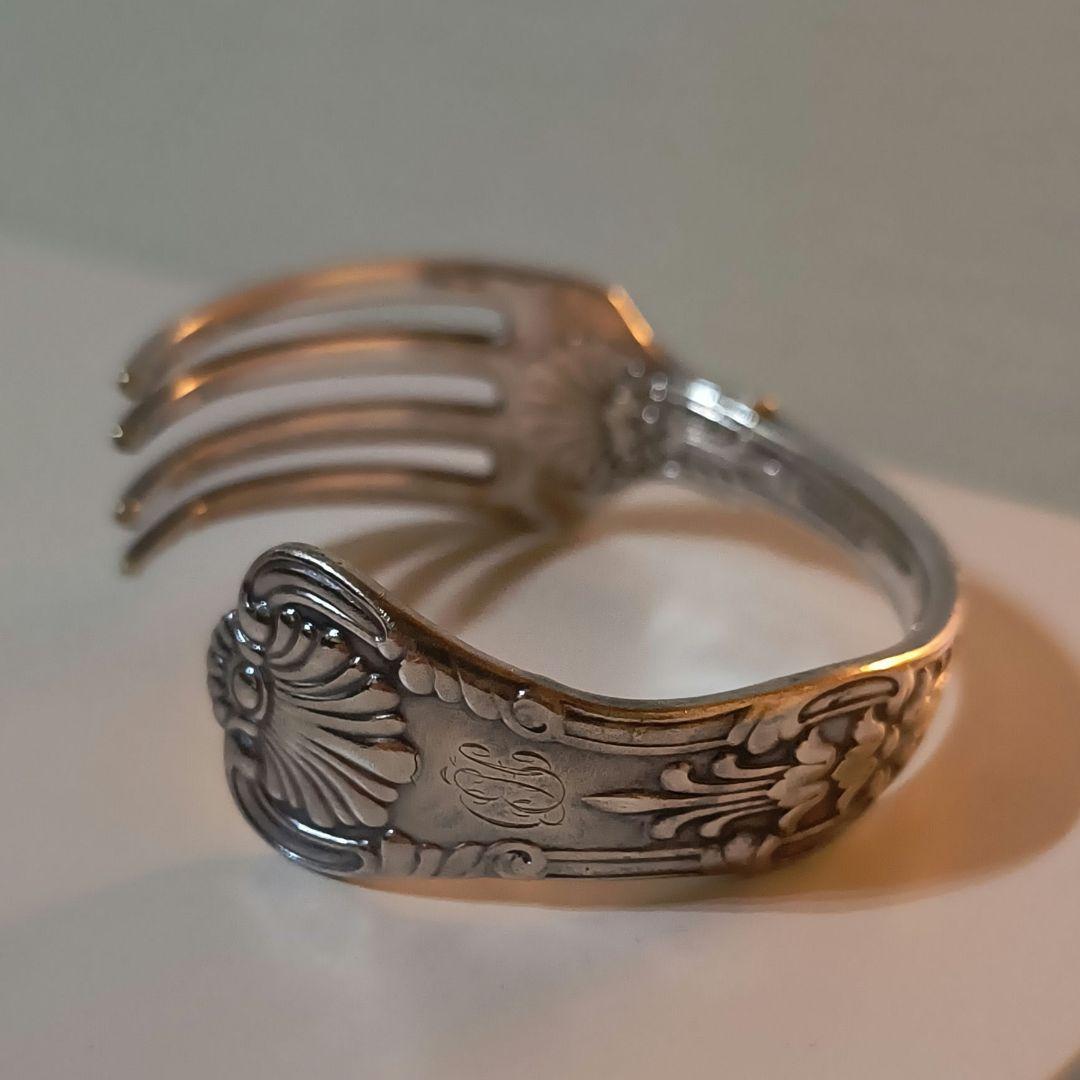 【Tiffany】オールド ティファニー シルバー フォーク バングル 一点物 希少 オールド品 Tiffany&Co ティファニー フォーク バングル