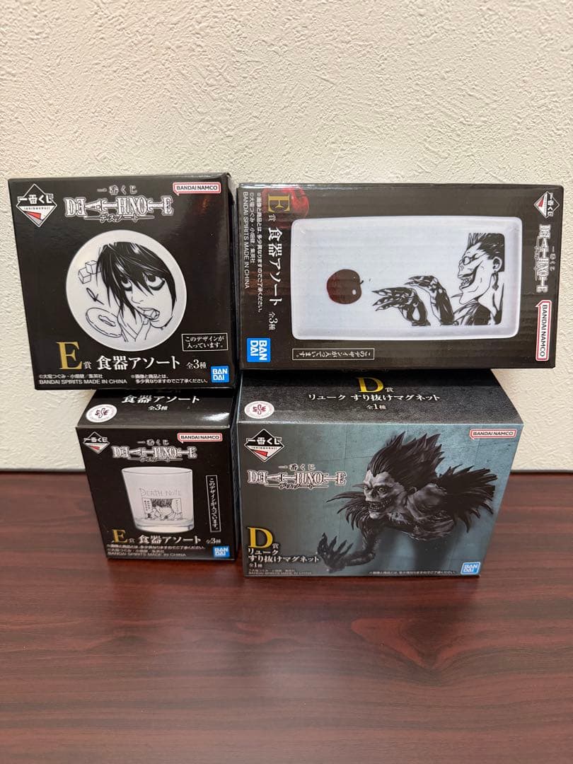 一番くじ DEATH NOTE D賞 リューク すり抜けマグネット E賞 食器