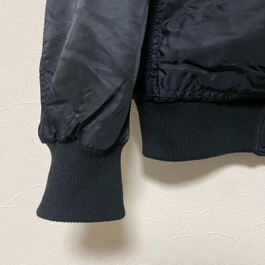 ZARA ザラ ma-1 ボンバージャケット フライトジャケット S 黒 - メルカリ