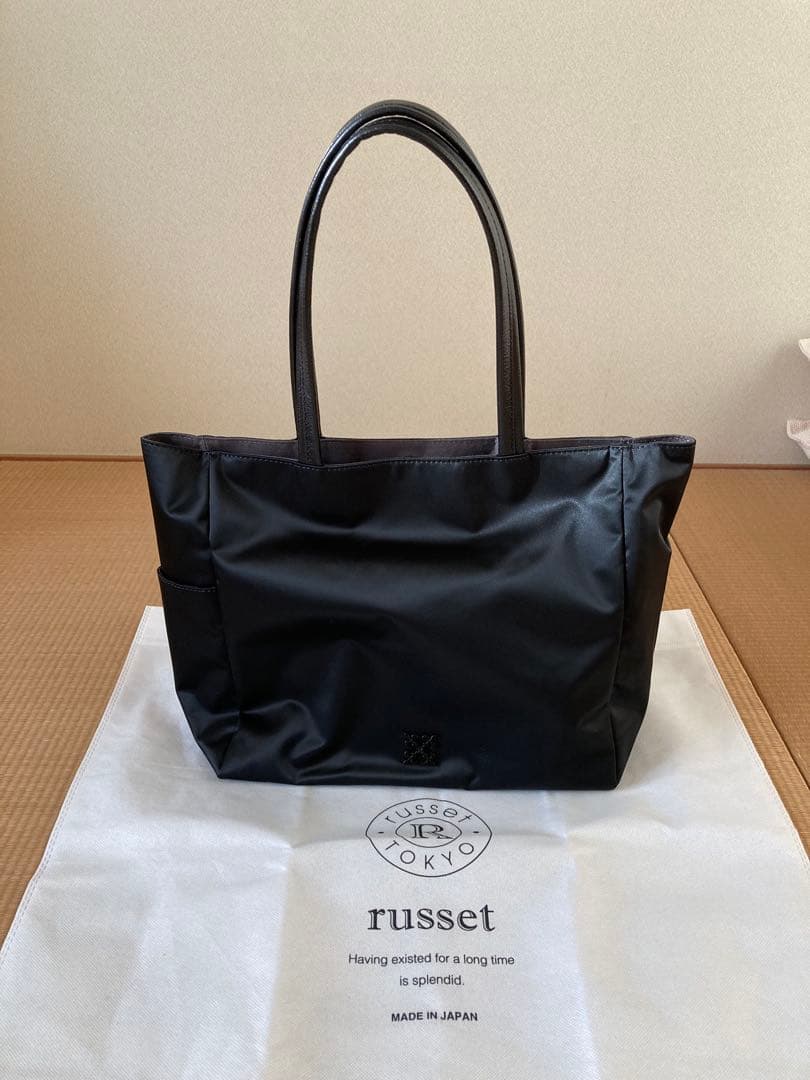russet クラウズナイロン　ブラック トートバッグ セール】 クラウズナイロン2WAYトートバッグ （トートバッグ）｜russet