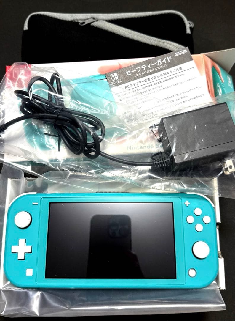 Nintendo Switch Lite ターコイズ 本体　ケース　箱付 Nintendo Switch Lite 本体（ターコイズ）＆ポケモンケース - メルカリ