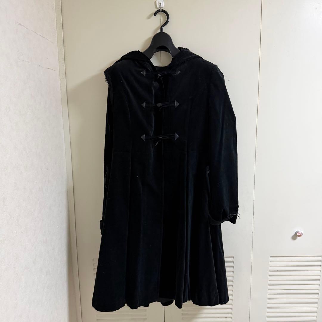 alice auaa 黒 フード付き 別珍 ロング ダッフルコート セール】ファー付ロングダッフルコート（ダッフルコート）｜ROYAL