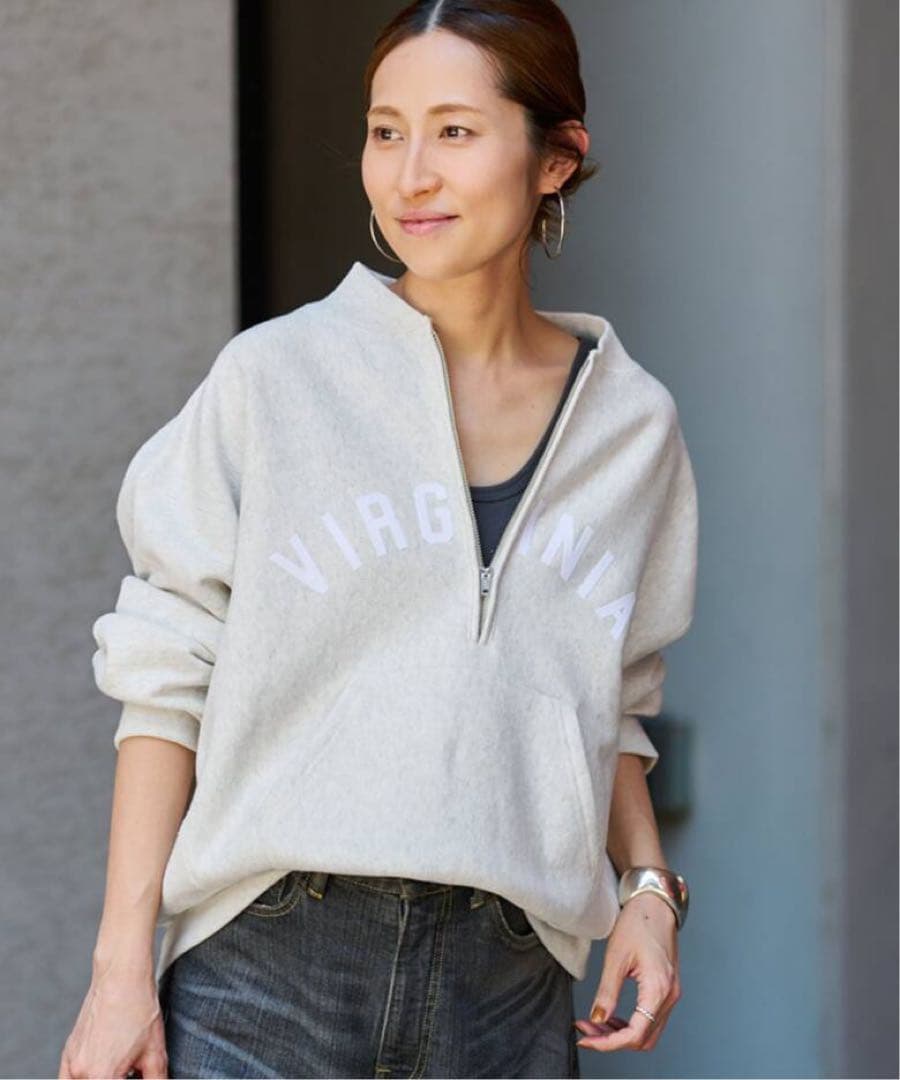 チャンピオン別注REVERSE WEAVE11.5OZロゴハーフジップ Champion/チャンピオン 別注REVERSE WEAVE11.5OZロゴハーフジップ